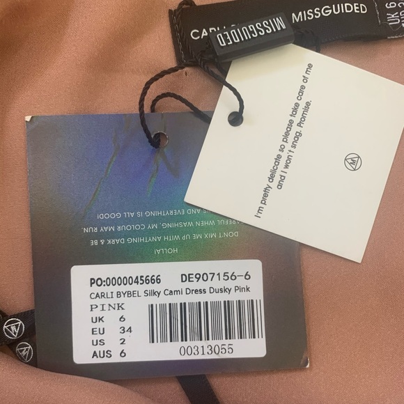 Carli Bybel x Missguided Rose Gold Pink Slip Dress - Picture 8 of 14
